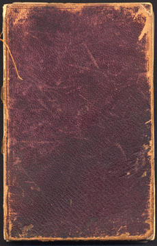 Cover of 1856/57 journal by George E Roberts
