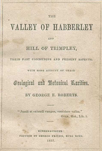 The Valley ofHabberley and Hill of Trimpley by George E Roberts